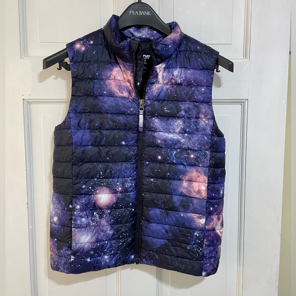 Lands’ End PrimaLoft Vest in Space Pattern Size Medium (10-12)